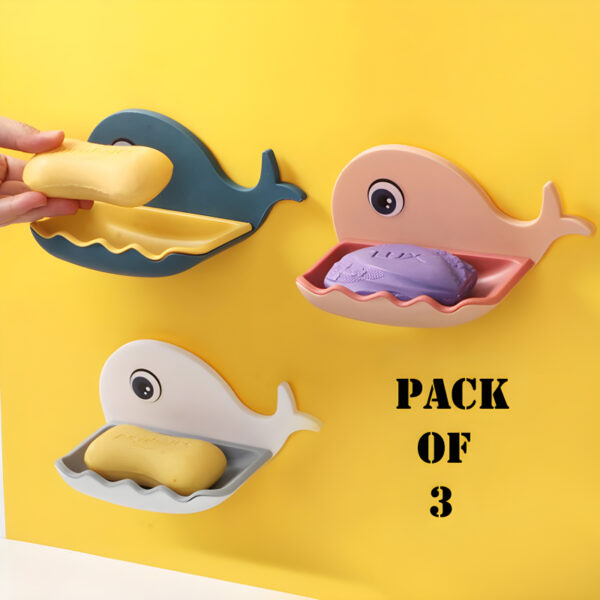 Fish-Shaped Soap Bar Holder Pack Of 3 - Image 3
